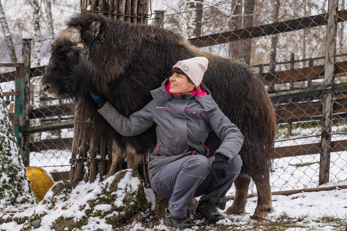 Алана - всеобщая любимица в Красноярском парке флоры и фауны. Фото: Олег Чипура