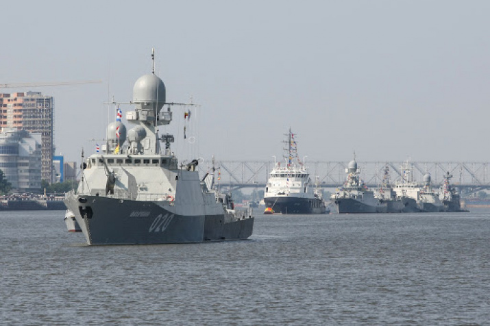 Каспийская флотилия в Астрахани