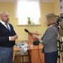 Дмитрий Шиллер дает интервью журналистам