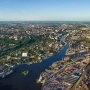 Над портом Калининграда. Фото: Airpano.ru