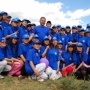 The President of the Russian Geographical Society Sergey Shoygu and the volunteers of the «Kyzyl-Kuragino» expedition