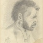 Саул, житель Новой Гвинеи. Рисунок Н.Н.Миклухо-Маклая