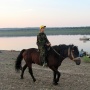 Для детей на территории лагеря были организованы конные прогулки. Фото предоставлено заповедником "Центральносибирский"