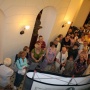 The beginning of the sightseeing tour in the lobby of the RGS Headquarters in St. Petersburg. Photo by Tatyana Nikolaeva