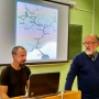 Член Совета ВО РГО Сергей Моников представляет путешественника. Фото: Лилия Деточенко