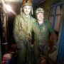 Евгений Большов и Матвей Бирюков. Невероятные ощущения после выхода на поверхность из пещеры (Фото - К. Гасица).