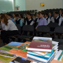 Фонд школьной библиотеки пополнили книги Оренбургского регионального отделения РГО и института степи УрО РАН