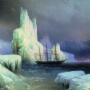 Художник И. Айвазовский. Ледяные горы в Антарктиде