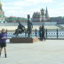 Обследование объекта - памятника А.С. Пушкину и Евгению Онегину. Фото Яна Худошина.