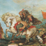 Аттила. Фрагмент фрески Эжена Делакруа (ок. 1840 года). Источник: wikipedia.org