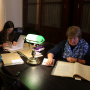 Исследователи в читальном зале Научного архива РГО. Фото предоставлено Санкт-Петербургским городским отделением РГО