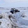 Расчистка дороги к воротам стационара