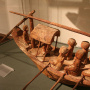 Модель египедской лодки из гробницы Херишеф-хотепа (Абусир, период IX или X династии, Египетский музей при Лейпцигском университете