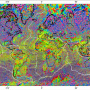 Рис. 2. Аномальное МПЗ. Мировая магнитная карта АМПЗ WDMAM   (World Digital Magnetic Anomaly Map).  (1:50 000 000, 2007). Изображение предоставлено участниками экспедиции