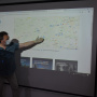 Виталий Аниськин презентует рекомендованные маршруты. Фото: Л.Мажар