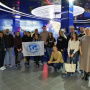 Участники сербской делегации знакомятся с «Музеем первого полета». Фото предоставлено Смоленским региональным отделением