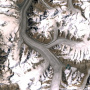 Ледник Федченко. Снимок со спутника NASA. Фото: wikipedia.org