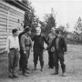 1939 год, Якутск. Проводы П.Ф. Швецова и В.П. Седова в экспедицию на северо-восток Якутии. На переднем плане слева направо: П.И. Мельников, П.Ф. Швецов, М.И. Сумгин, В.П. Седов