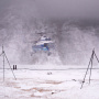 Вертолет на полярной станции Санникова. Фото А.Паршина
