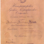 Диплом действительного члена Императорского Русского Географического общества, выданный В.К. Арсеньеву 28 января 1909 г.