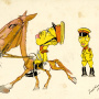 Почтовая открытка-шарж на японских солдат. 1920 г.