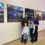 Член РГО Александр Костин с семьёй - одни из первых посетителей. Фото Тульского отделения РГО