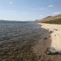 Песчаный берег озера Хиндиктиг-Холь. Фото: Владимир Горбатовский