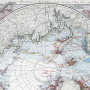 Фрагмент карты Арктики с маршрутом Р. Пири. Фото: Научная библиотека РГО