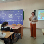 Спикер лекции - Ольга Павловна Лукашова, к.п.н., член Совета Курского областного отделения РГО. Фото: Анастасия Афанасьева