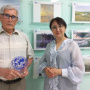 Вручение памятной статуэтки "Лучшая ГЕОдингастия" Ф.Карягину. Фото Чувашского отделения РГО