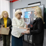 Любовь Беляева, Галина Бурлова, Ульяна Богданова. Ученицы школы №4 города Чаплыгина Липецкой области получили право обучаться в ближайшем полугодии за «Партой открытий» РГО. Фото: Липецкое областное отделение РГО