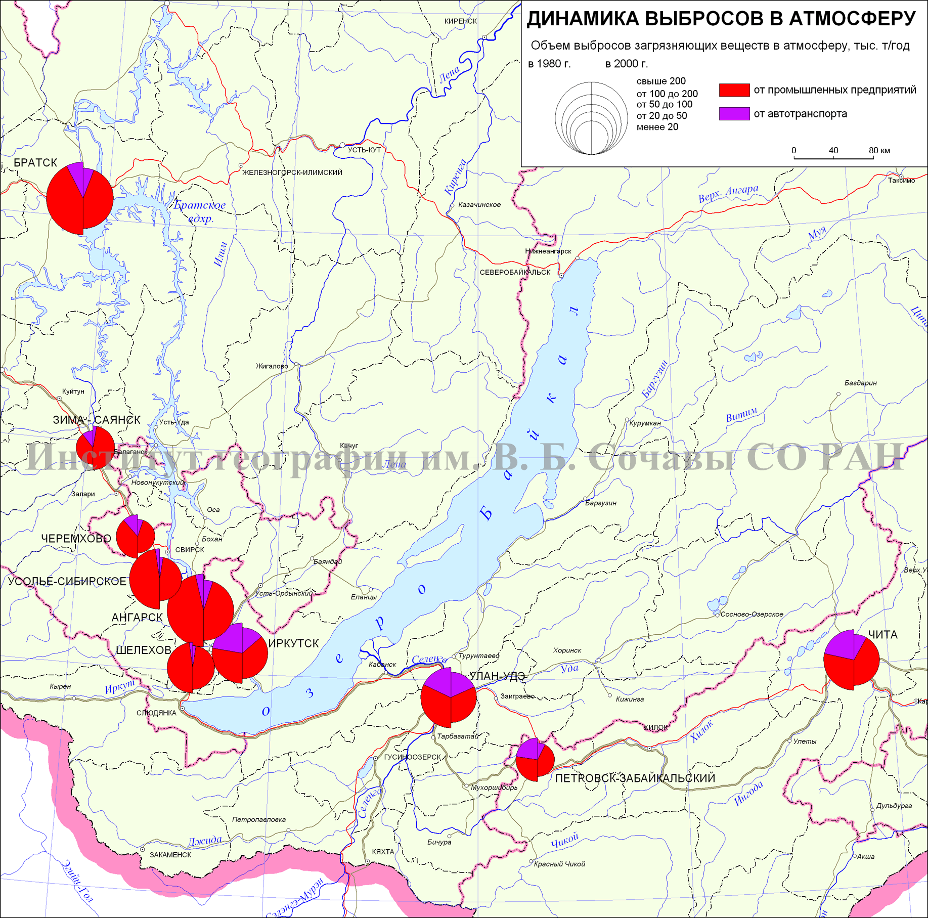 Карта выбросов в атмосферу
